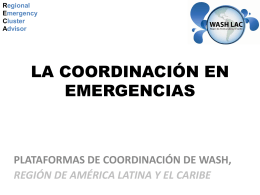 3 La coordinacion del sector APS en Emergencias