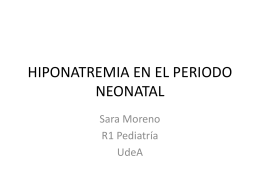 Hiponatremia neonatos