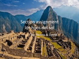 Section assignment los hijos
