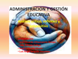 Administración y Gestión Educativa - CRUV-FIEC