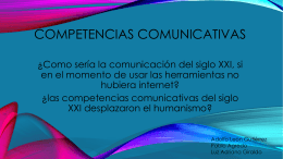 Competencias comunicativas