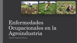 Enfermedades Ocupacionales en la Agroindustria: (ver