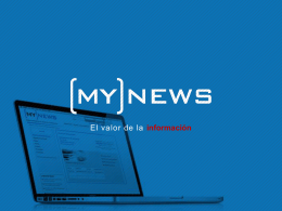 presentación del director general de MyNews
