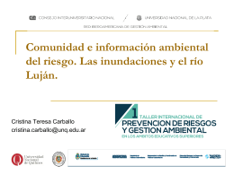 2014 7 Panel Prevención de Riesgos – Cristina Teresa Carballo