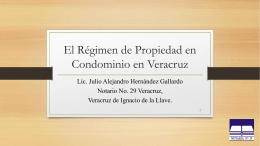 El Régimen en Propiedad en Condominio en Veracruz