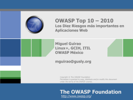 OWASP_Top_10_-_2010 Presentation_ES
