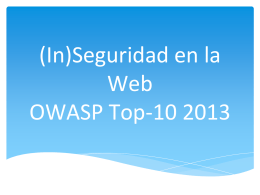 OWASP_Top-10_2013 - Presentation