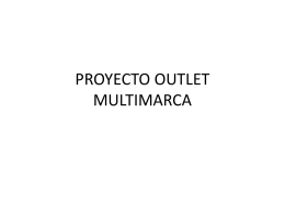 PROYECTO OUTLET MULTIMARCA