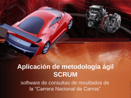 Aplicación de metodología ágil SCRUM