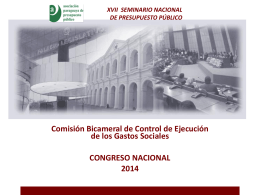 Comisión Bicameral de Presupuesto | Congreso Nacional