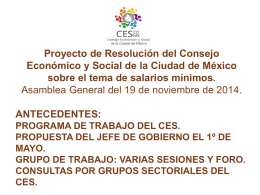 Proyecto de Resolución del Consejo Económico y Social de la