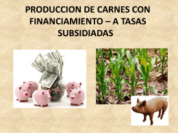 produccion de carne con financiamiento * a tasas