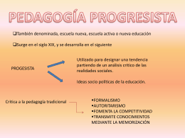 Pedagogia progresista!.