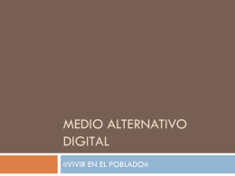 Medio alternativo digital - Periodismo Virtual. Laura Cuervo