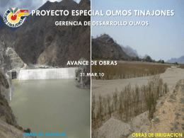 avance_obras _marzo2011 - Proyecto Especial Olmos Tinajones