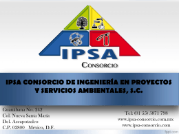 SERVICIOS - IPSA Consorcio