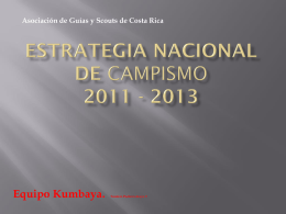 estrategia nacional de campismo 2011 - 2013