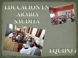 EDUCACION EN ARABIA SAUDITA - 1q