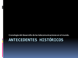 ANTECEDENTES HISTÓRICOS - Maestra