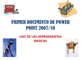 PRIMER DOCUMENTO DE POWER POINT 2007/10