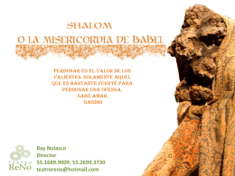 Shalom (dossier) Carpeta - Compañia de Teatro ReNo