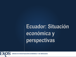 Situación económica del Ecuador