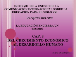 DESARROLLO HUMANO Y PILARES DE LA EDUC. PROFR