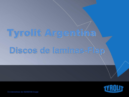 Presentación de Discos Flaps – Tyrolit Argentina S.A. – 2013