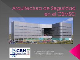 Arquitectura de Seguridad en el CBMSO