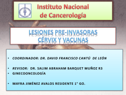 TEMARIO - Instituto Nacional de Cancerología