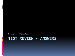 Test review - answers