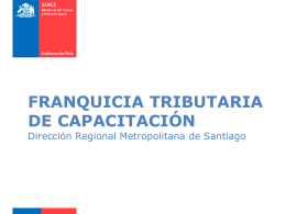 Presentación Franquicia Tributaria 2014.