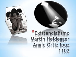 MARTIN HEIDEGGER EXISTENCIALISMO.