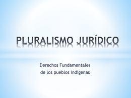 PLURALISMO JURÍDICO - Tribunal Estatal Electoral