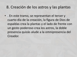 8. Creación de los astros y las plantas