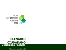 Presentación Plan Estratégico Posadas 2022