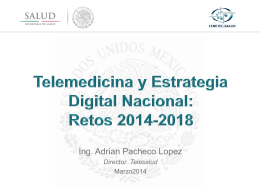 Telemedicina y Estrategia Digital Nacional
