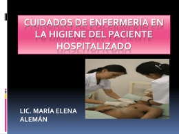 Higiene - Licenciada María Elena Alemán B.