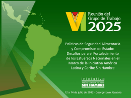 Slide 1 - Iniciativa América Latina y Caribe Sin Hambre 2025