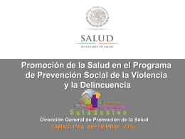 tamaulipas - Dirección General de Promoción de la Salud