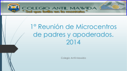 1° Reunión de Microcentros de padres y apoderados. 2014