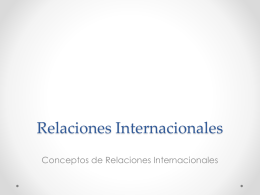 Relaciones Internacionales