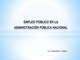 de los empleados públicos en la argentina