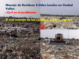 Manejo de Residuos Sólidos Locales en Ciudad Valles