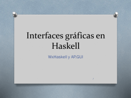 Interfaces gráficas en Haskell