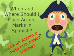 When and Where Should I Place Accent Marks in Spanish