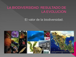 LA BIODIVERSIDAD: RESULTADO DE LA EVOLUCION - est116-1d