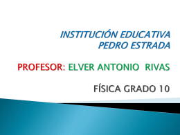 INSTITUCIÓN EDUCATIVA PEDRO ESTRADA PROFESOR