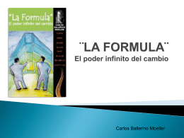Presentación libro “La fórmula”