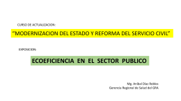 ECOEFICIENCIA - Gerencia Regional de Salud de Arequipa